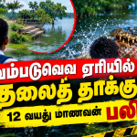 ஏரியில் முதலைத் தாக்குதல்….. 12 வயது பாடசாலை மாணவன் உயிரிழப்பு!!